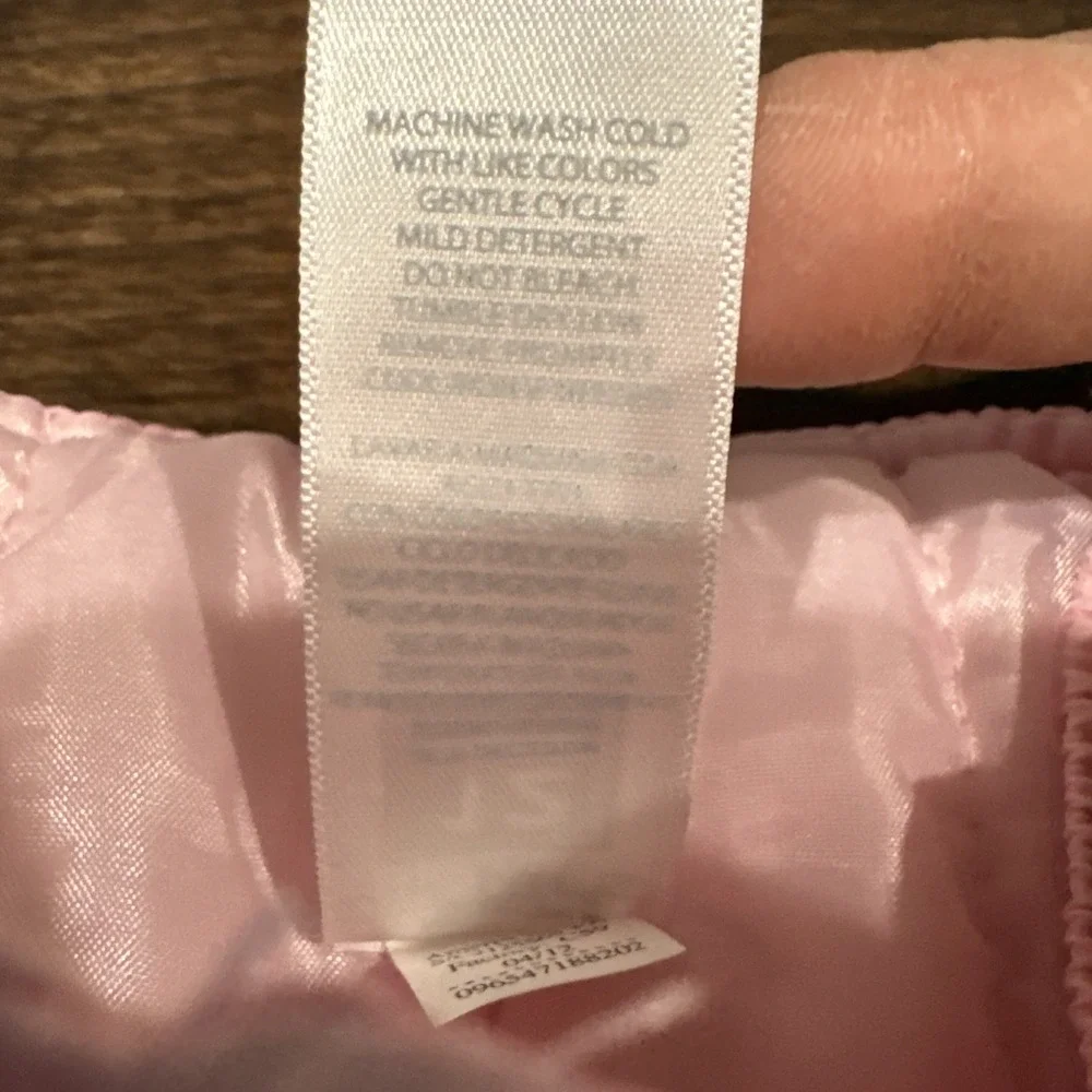 Carters 12 Mths Pink Snow Pants Bib Top Ski Overalls Winter Girls Puffer‎ Zip